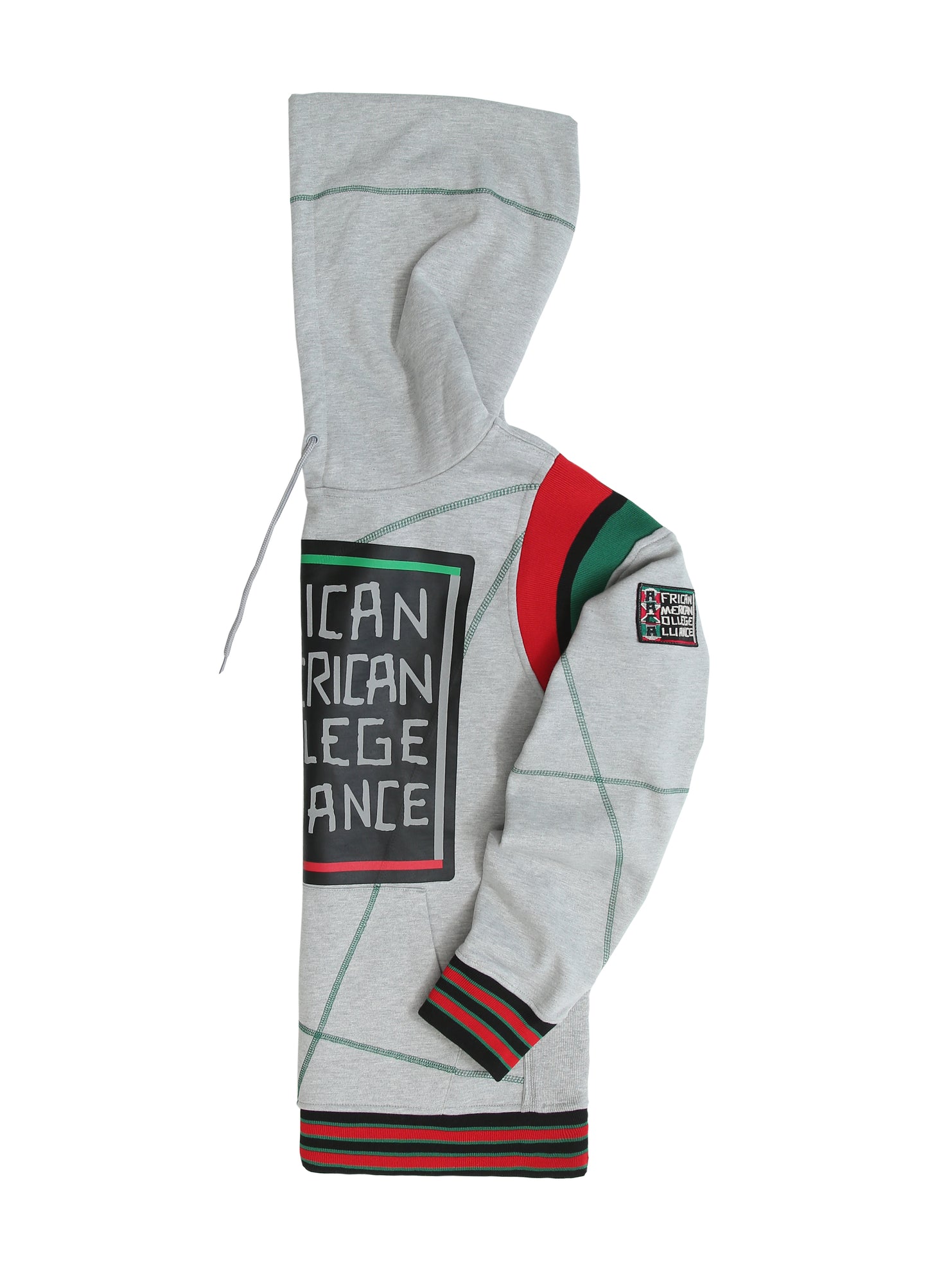 30th Anniversary FTP AACA Frankenstein Stitched Hoodie MDH. Grey / Green