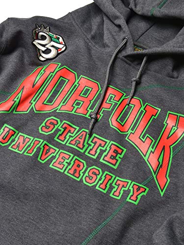 FTP Norfolk State University Original 92 Frankenstein Stitched Hoodie Charcoal Grey / Kelly Green