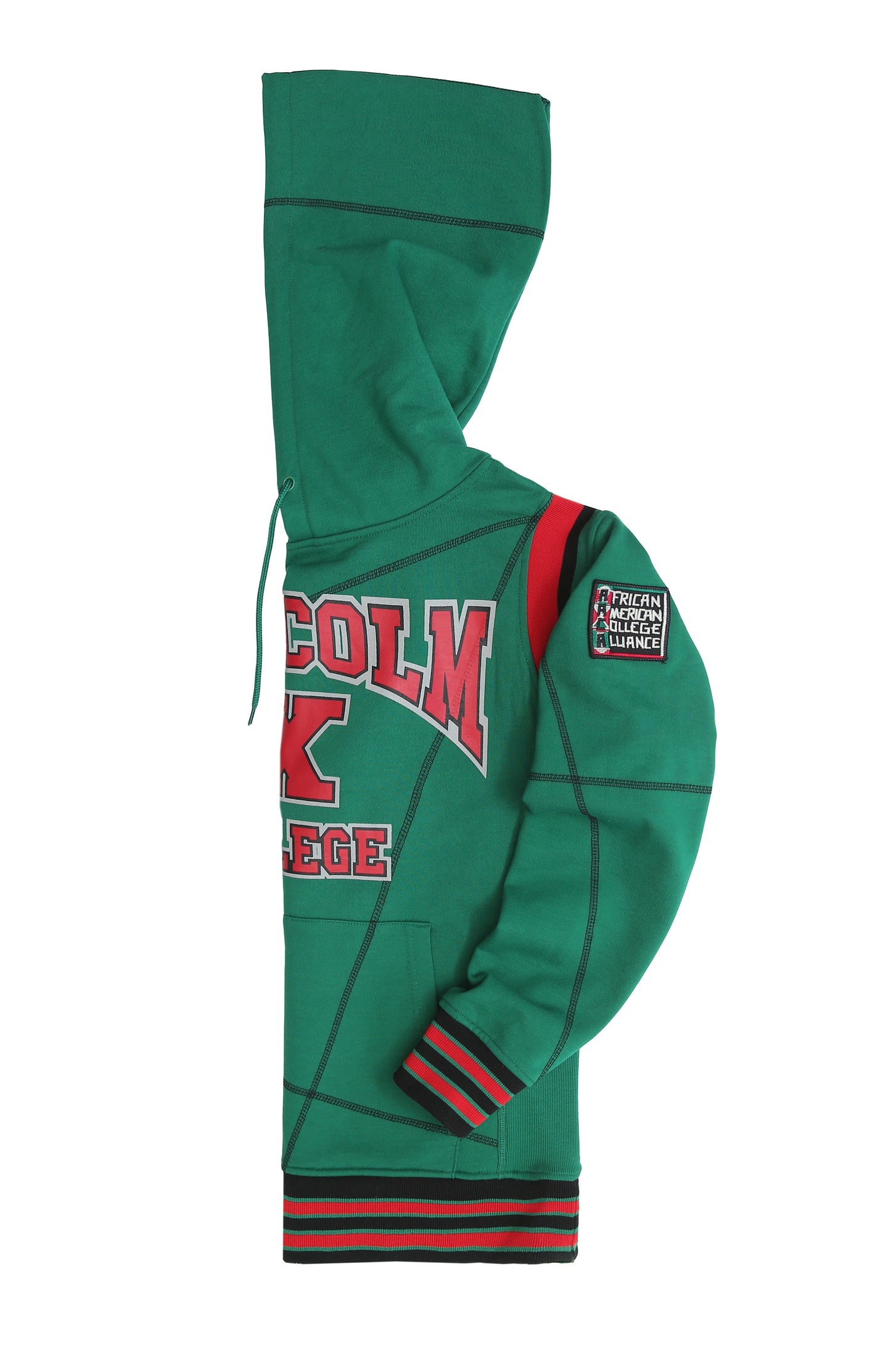 30th Anniversary FTP Malcolm X  Frankenstein Stitched Hoodie KellyGreen / Black