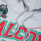 30th Anniversary FTP Malcolm X Frankenstein Stitched Hoodie MDH.Grey / Red Malcolm X College Frankenstein Hoodie detail image