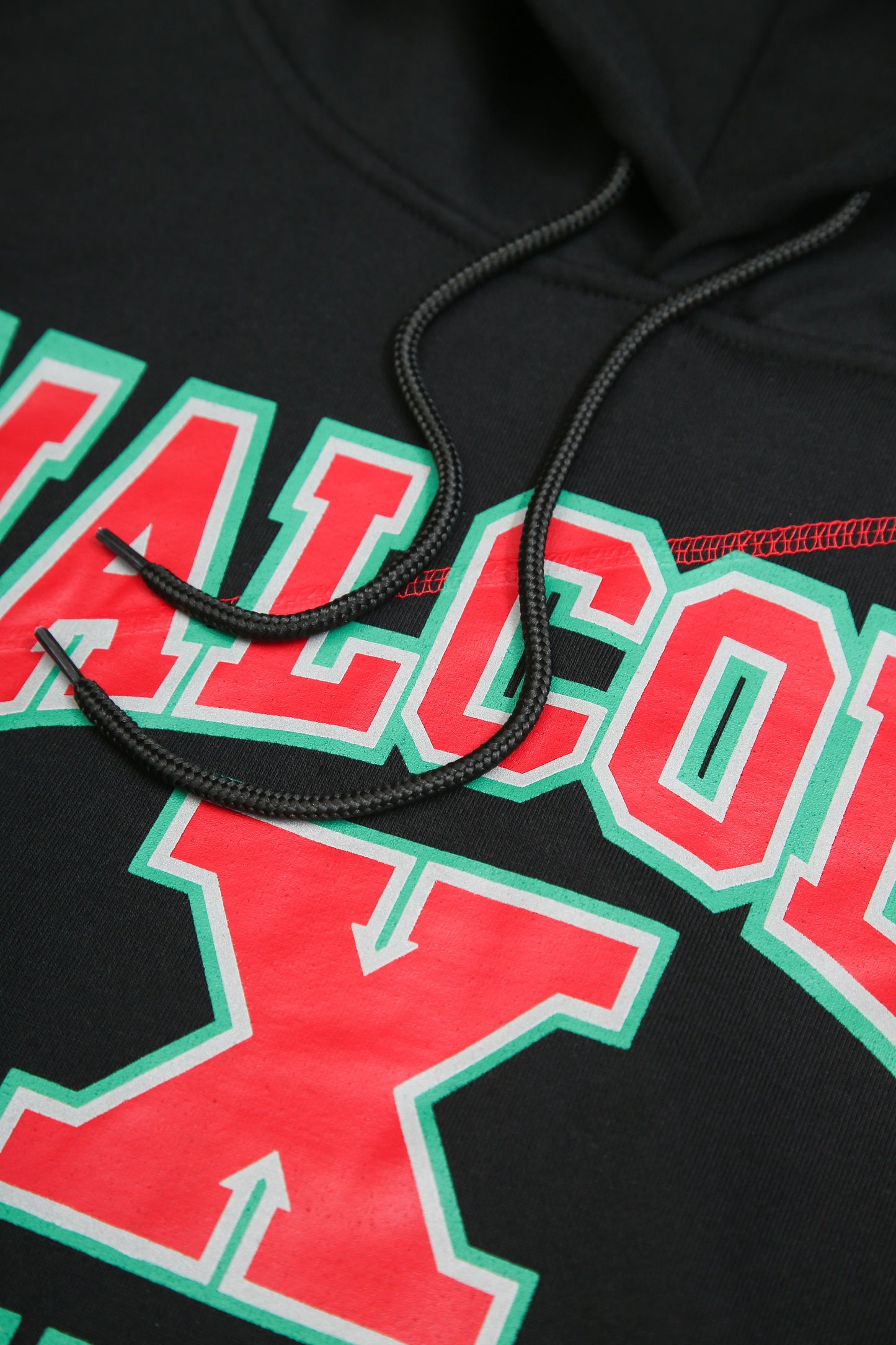 30th Anniversary FTP Malcolm X  Frankenstein Stitched Hoodie Black/Red