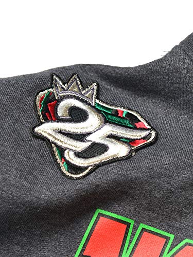 FTP Norfolk State University Original 92 Frankenstein Stitched Hoodie Charcoal Grey / Kelly Green