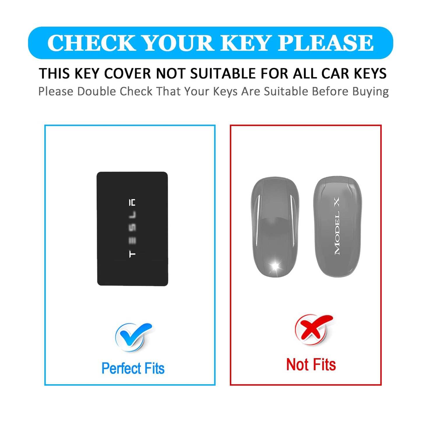 For Tesla Card Key Holder, Transparent Soft Card Key Cover for Model Y/3 Model S/X Cybertruck Accessories, Black