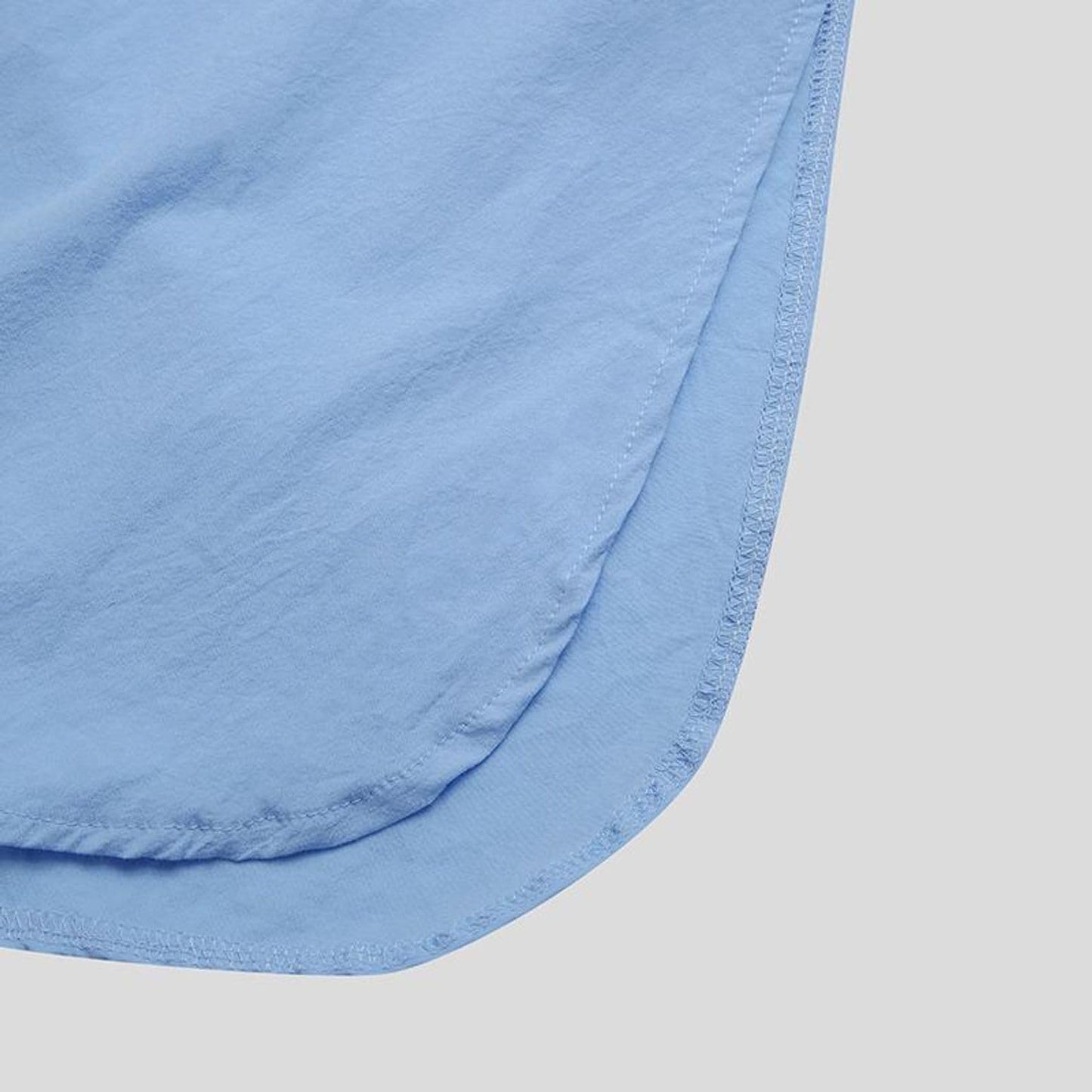 Xijadi Men's Nightshirt Cotton Night Shirt Thin Long Sleeve Henley Neck Button Spring Fall Sleepwear Soft Nightgown for Sleeping Knee Length Pajama Dress Loose Sleep Shirt Light Blue Large