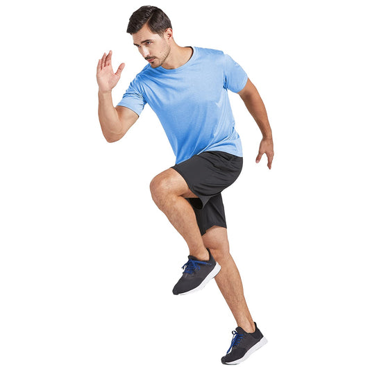 5 Pack Men's Dry Fit T Shirts, Athletic Running Gym Workout Short Sleeve Tee Shirts for Men (US, Alpha, X-Large, Regular, Regular, Set 4)