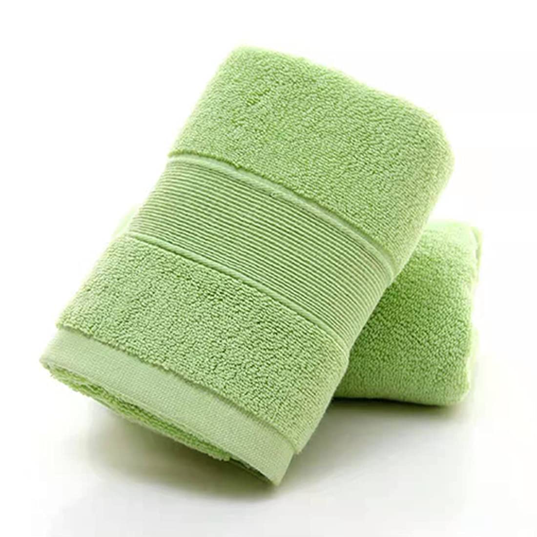 LRUUIDDE Bathroom Hand Towels 2 Set,Cotton Hand Towel for Bath, Hand, Face, Kitchen, Super Soft, Highly Absorbent, Machine Washable, Size 14" x 30" (Green)…