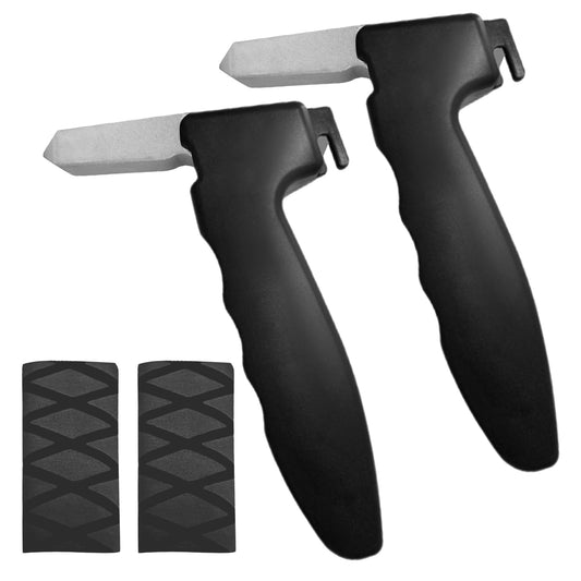 DAORFAA 2 Pack Car Door Handle for Elderly Car Handle Assist Portable Vehicle Support Handle for Easy Sit to Stand Assistance Car Door Latch Handle (Black)