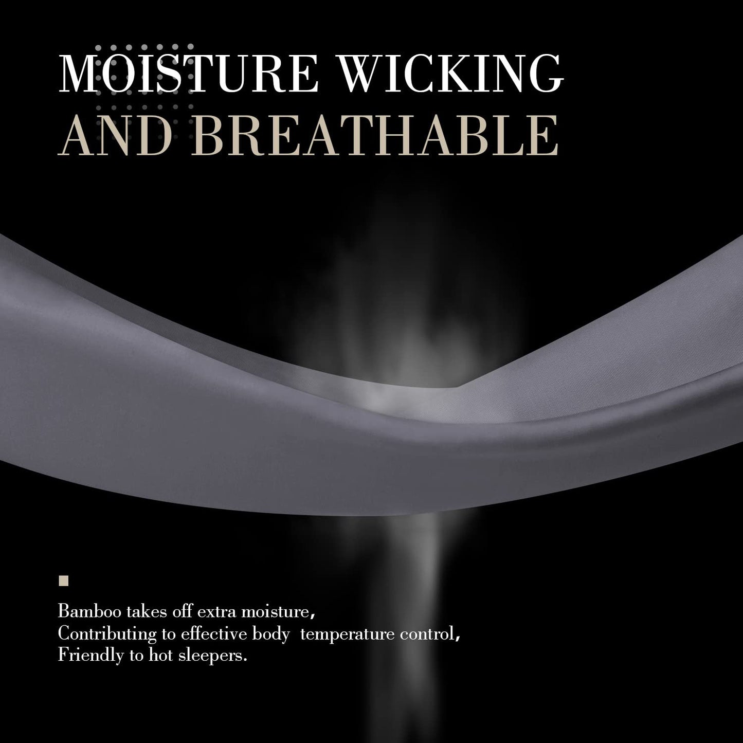 WishSmile Body Cooling Pillowcase Long Pillow Case Breathable Cool Silky Soft Rayon Derived from Bamboo Fabric,Hair and Skin Friendly,Dark Grey,1 Pack,20x54IN