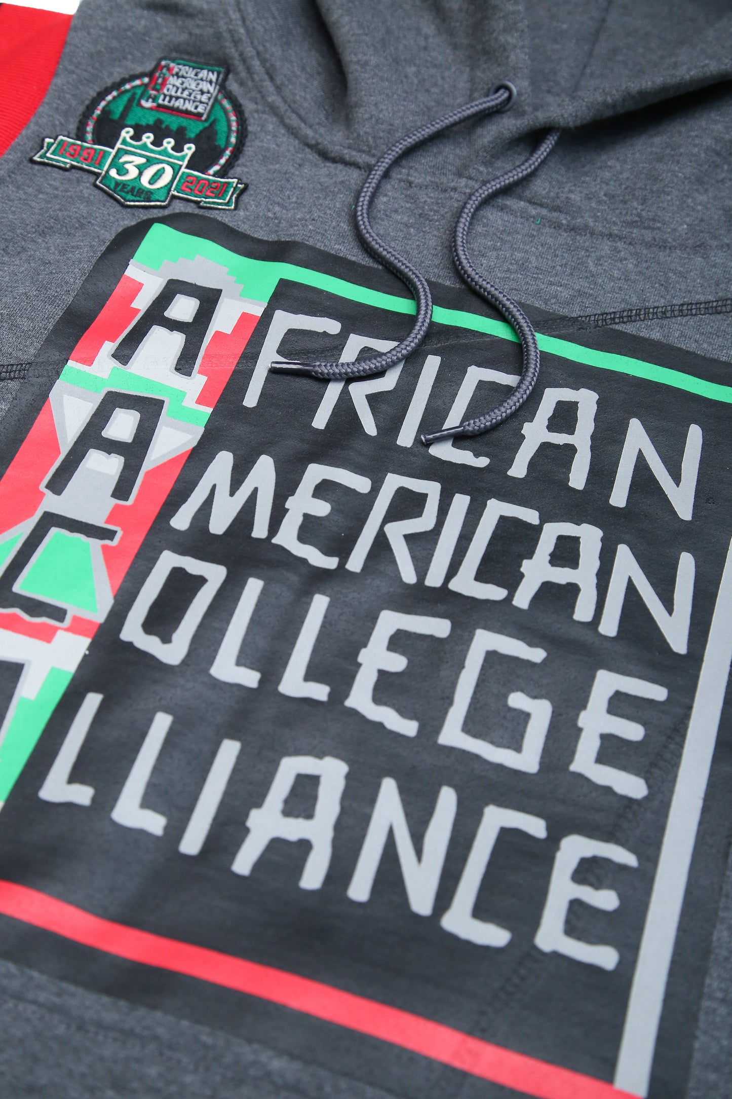 30th Anniversary FTP AACA Frankenstein Stitched Hoodie Charcoal / Black