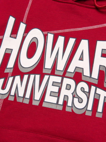 Howard University 93 Frankenstein Hoodie Red/White