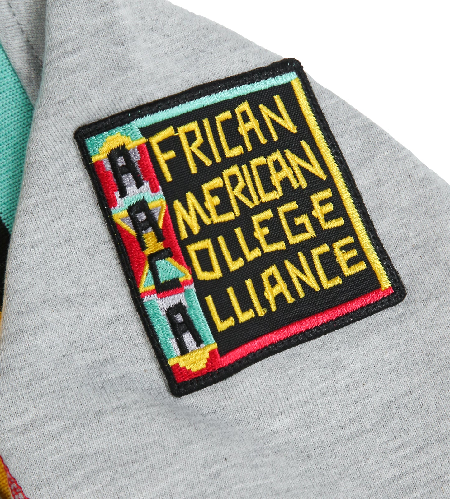 30th Anniversary AACA Frankenstein Stitched Hoodie MDH Grey/Red-African American College Alliance