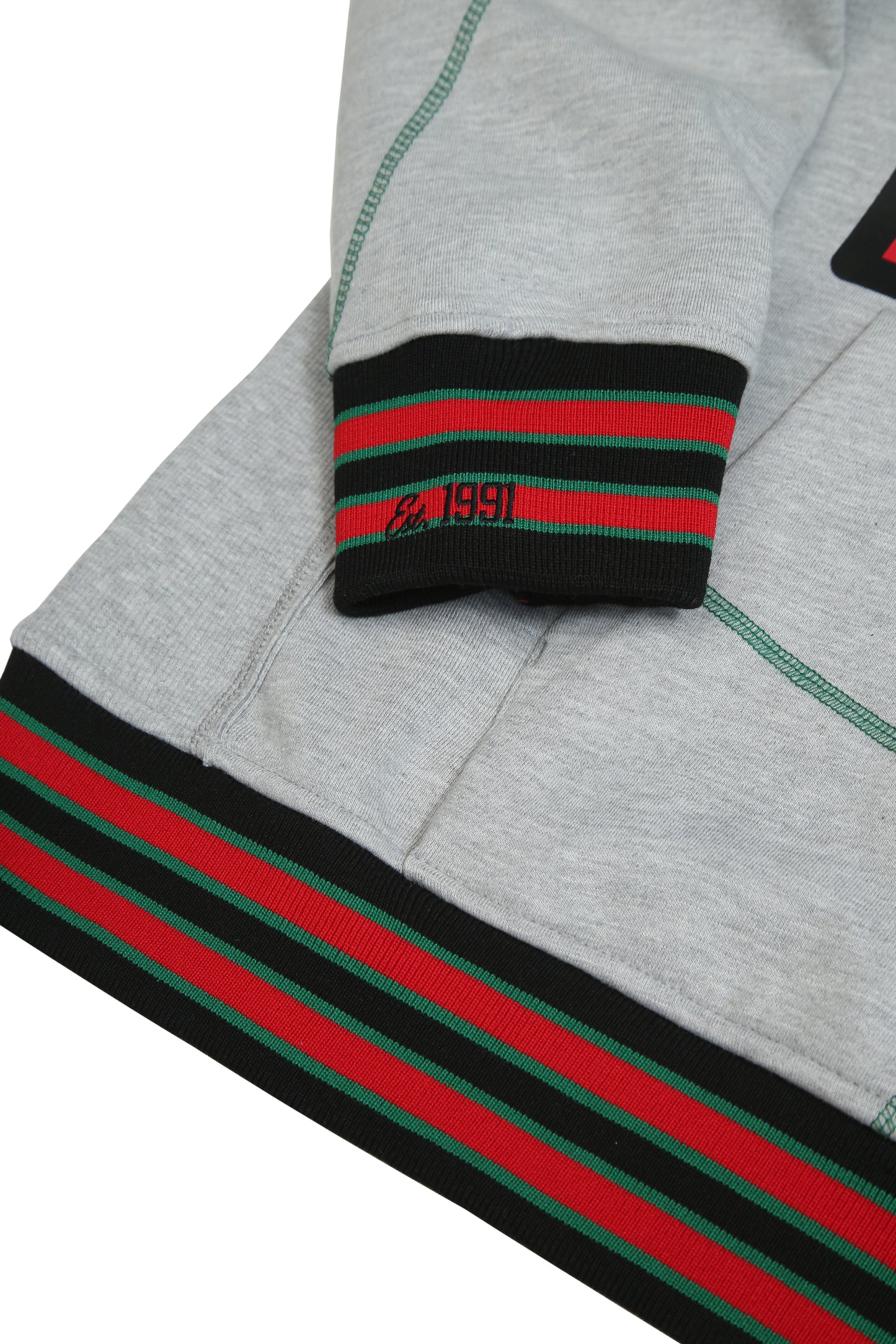 30th Anniversary FTP AACA Frankenstein Stitched Hoodie MDH. Grey / Green