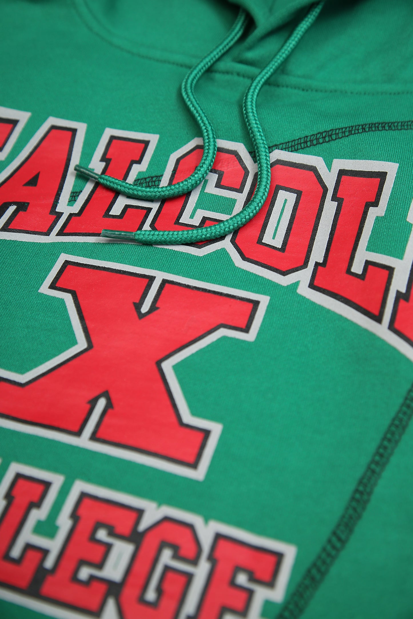 30th Anniversary FTP Malcolm X  Frankenstein Stitched Hoodie KellyGreen / Black