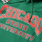 FTP Chicago State University AACA Original 92 Frankenstein Stitched Hoodie Kelly Green/Black Frankenstein Hoodie detail image