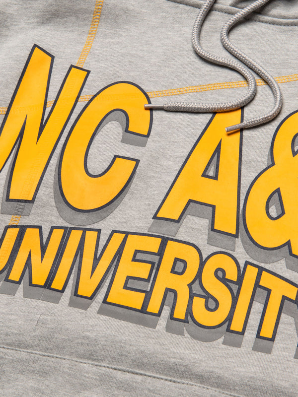 North Carolina A&T University 93  Frankenstein Hoodie MDH Grey/Gold