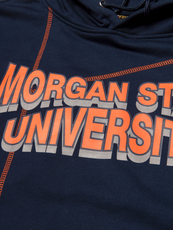 Morgan State 93 Frankenstein Hoodie Navy/Orange