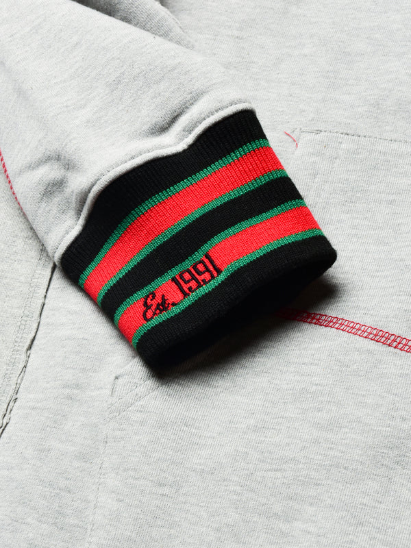 FTP Tuskegee University 92 Frankenstein Stitched Hoodie MDH.Grey / Red