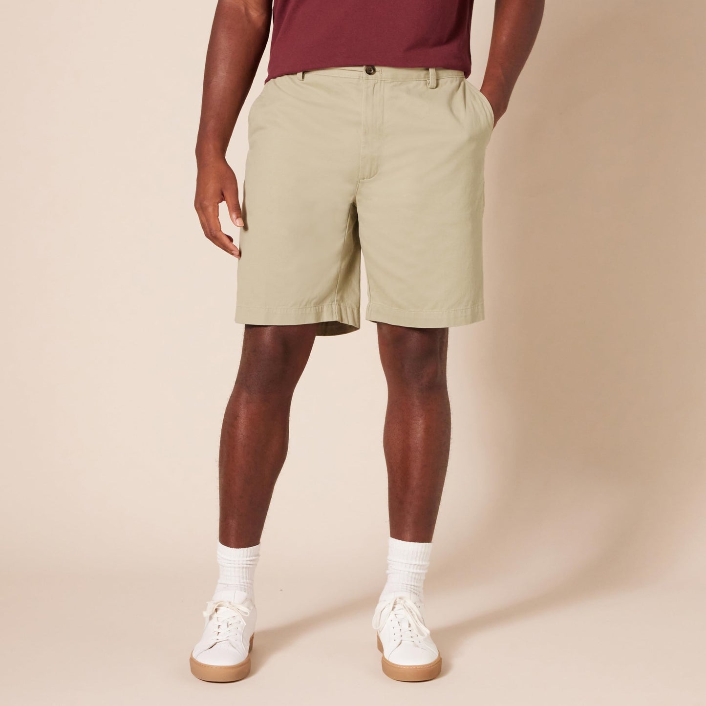 Amazon Essentials Men's Classic-Fit 9" Chino Short, Khaki, 29