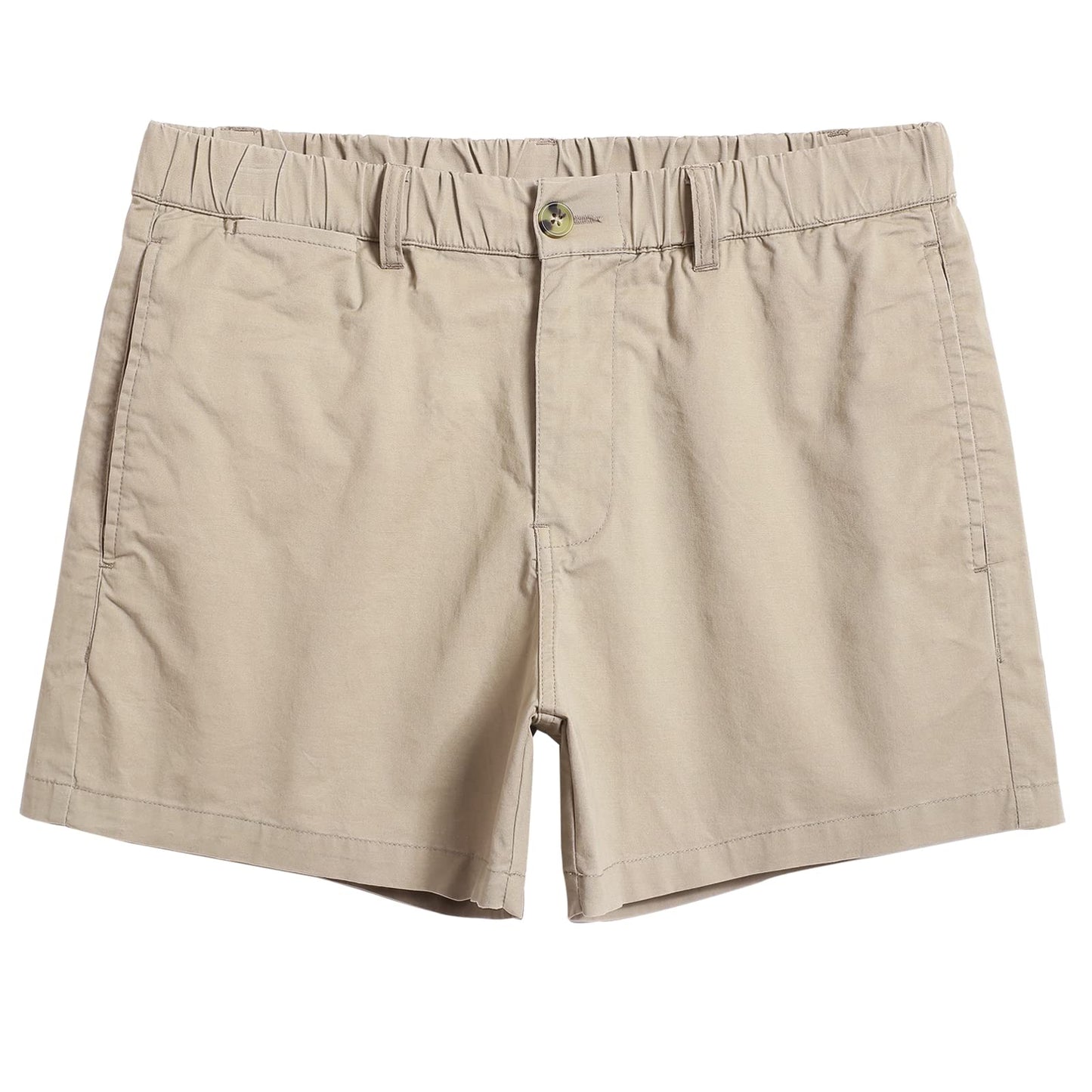 maamgic Men's Shorts Casual 4" Cotton Stretch Classic-fit Casual Shorts for Men Elastic Waistband Multi-Pocket Men's Casual Shorts Daily Wear