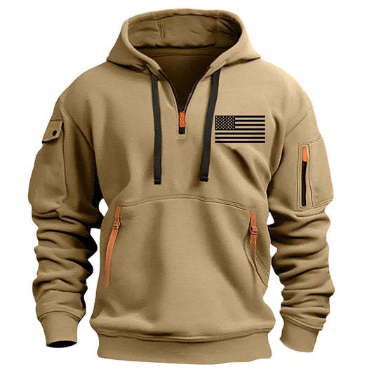 RTTUIOP Quarter Zip Pullover Men Hoodies Black Of Friday Deals 2024 Mens Sweatshirt Zip Up Weighted Hoodie For Anxiety Essentials Hoodies Mens Zip Up Fleece Mens Hoodie Jacket Mens Work Beige