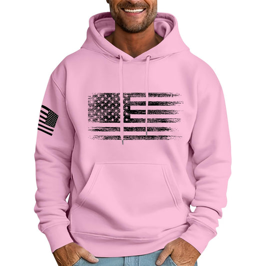 MLYYJCKG Men'S Trendy Hoodies Oversized Fleece Sweatshirts Fall Long Sleeve Hoodie Big and Tall Graphic Hoodie With Pockets Comfrt Hoodie Pinks M