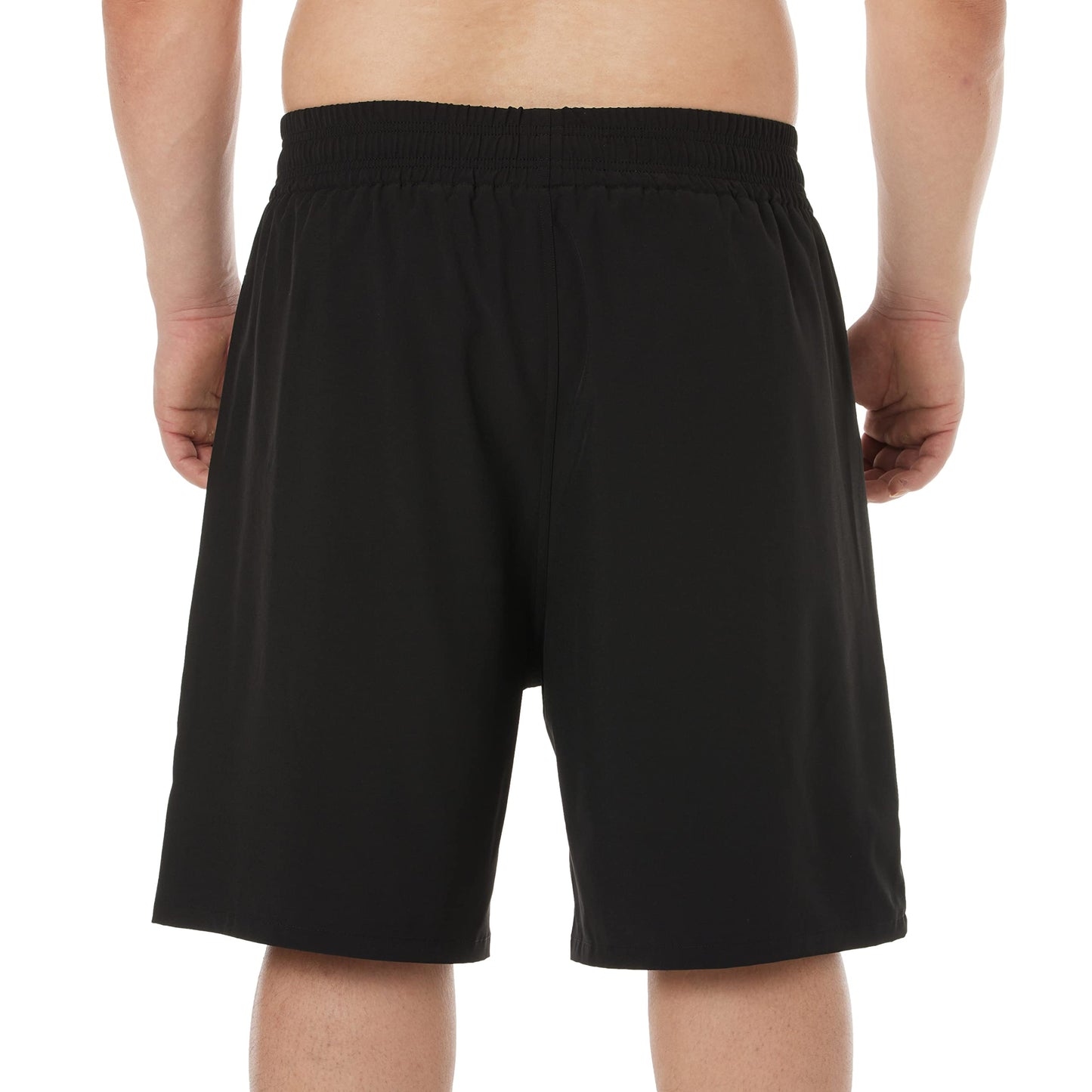 BRISIRA Big and Tall Mens Swim Trunks Swim Shorts Compression Liner Swimsuit Bathing Suit Board Shorts 1X-6X Black