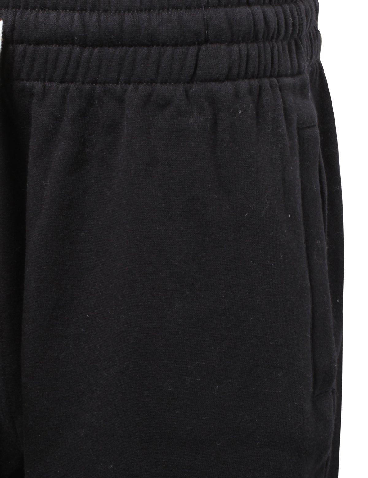 PROGO USA Men’s Shorts – Classic Fleece Workout Shorts - Men Shorts Casual with Elastic Waist (Black, Large)
