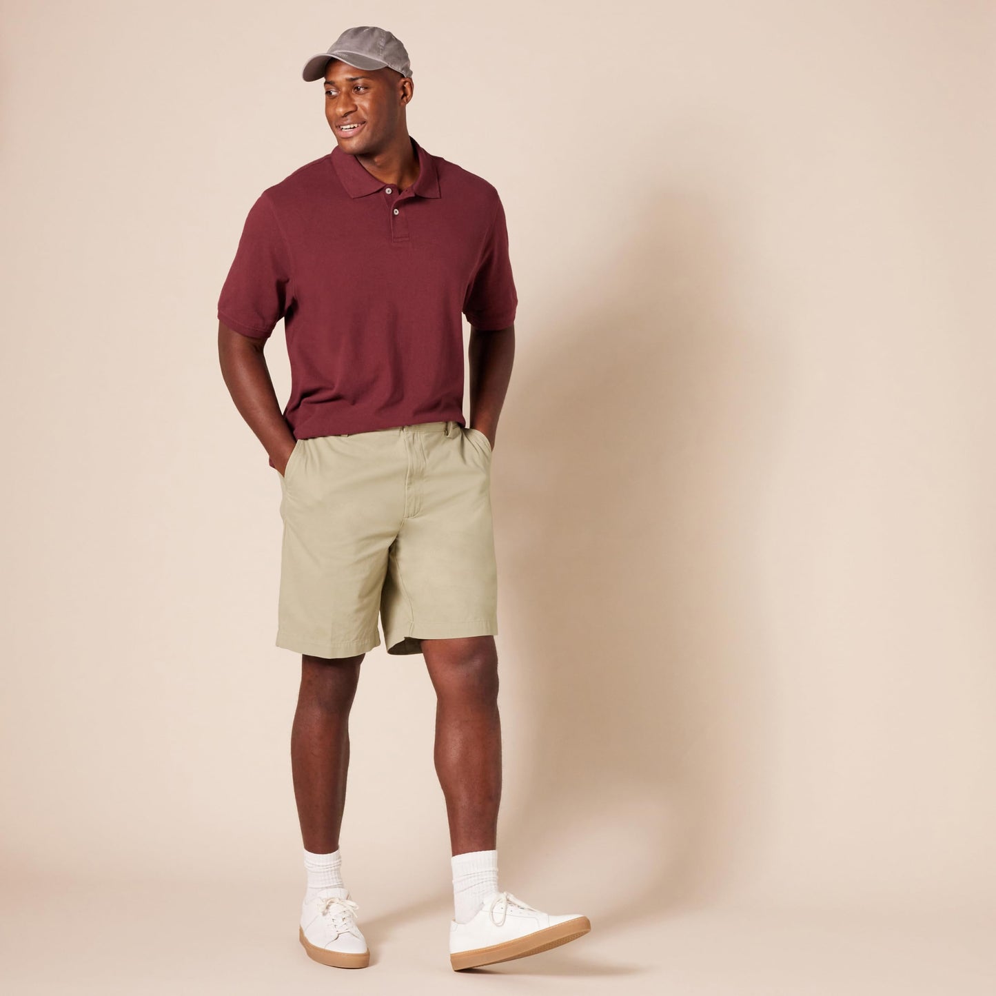 Amazon Essentials Men's Classic-Fit 9" Chino Short, Khaki, 29