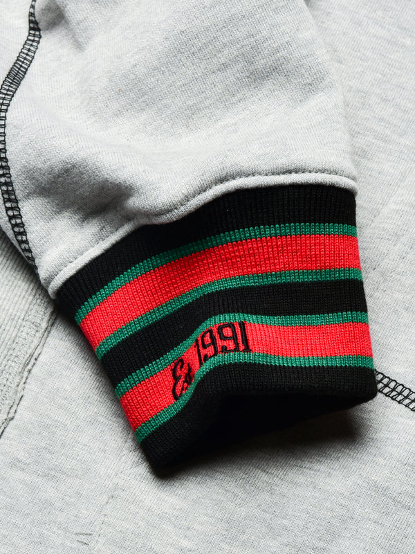 FTP Howard University 92 Frankenstein Stitched Hoodie MDH.Grey / Black