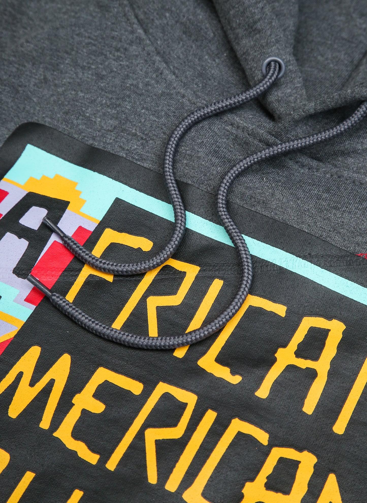 30th Anniversary AACA Frankenstein Stitched Hoodie Charcoal/Red-African American College Alliance