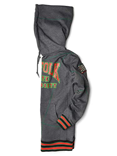 FTP Norfolk State University Original 92 Frankenstein Stitched Hoodie Charcoal Grey / Kelly Green