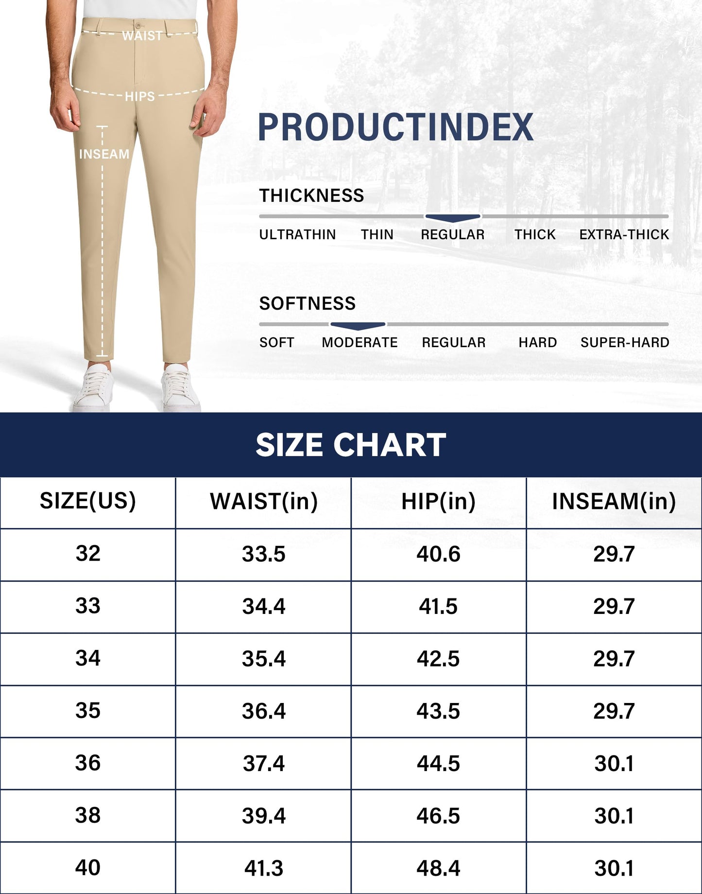 SERAMY Men's Golf Dress Pants 30" Inseam Stretch Skinny Tapered Lightweight Breathable Chino Trousers with Pockets for Casual Work Light Khaki 35