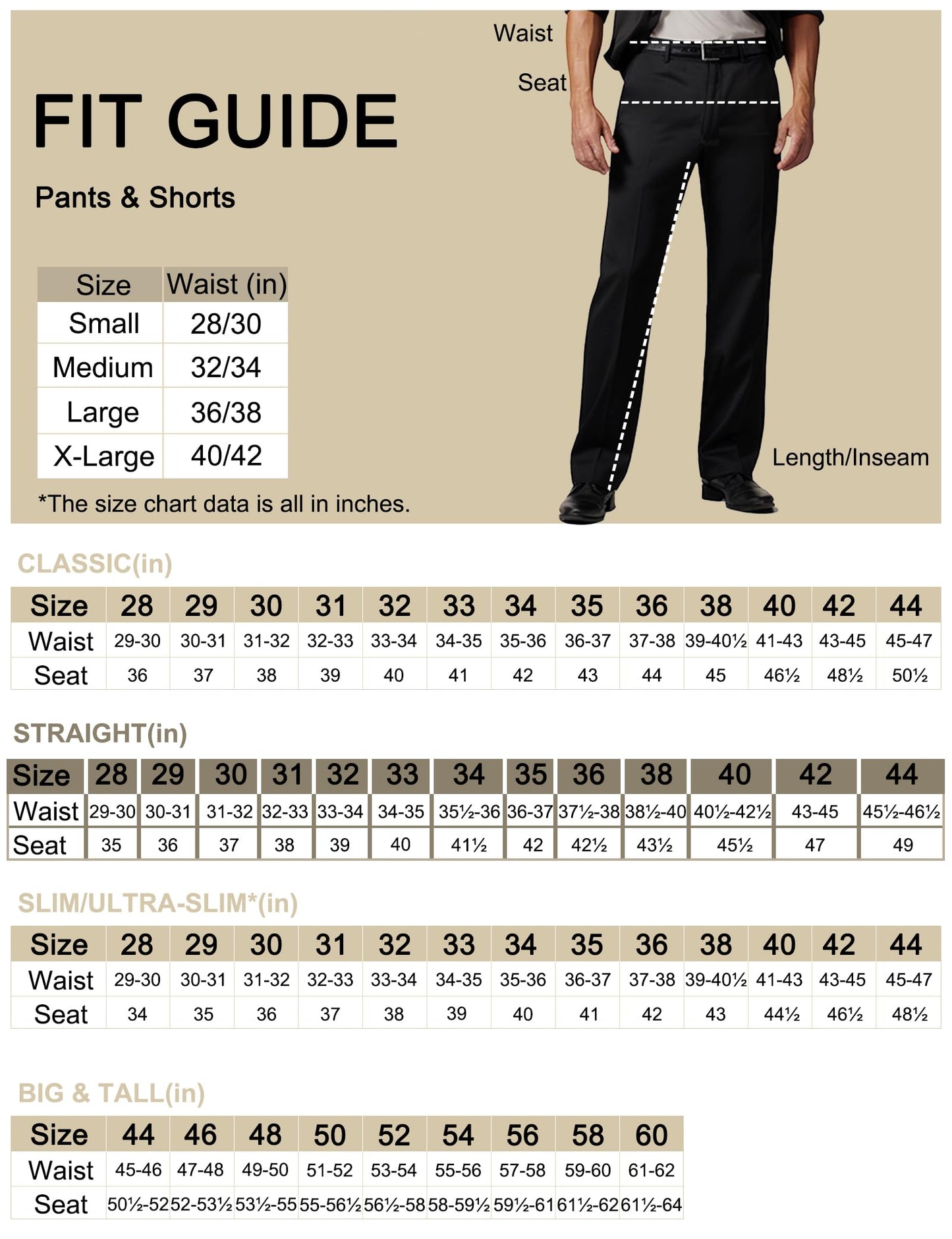 Men's Cozy Hidden Expandable Waist Dress Pants | Premium Stretch Texture Weave Work to Weekend Pant (Black,36W×30L)