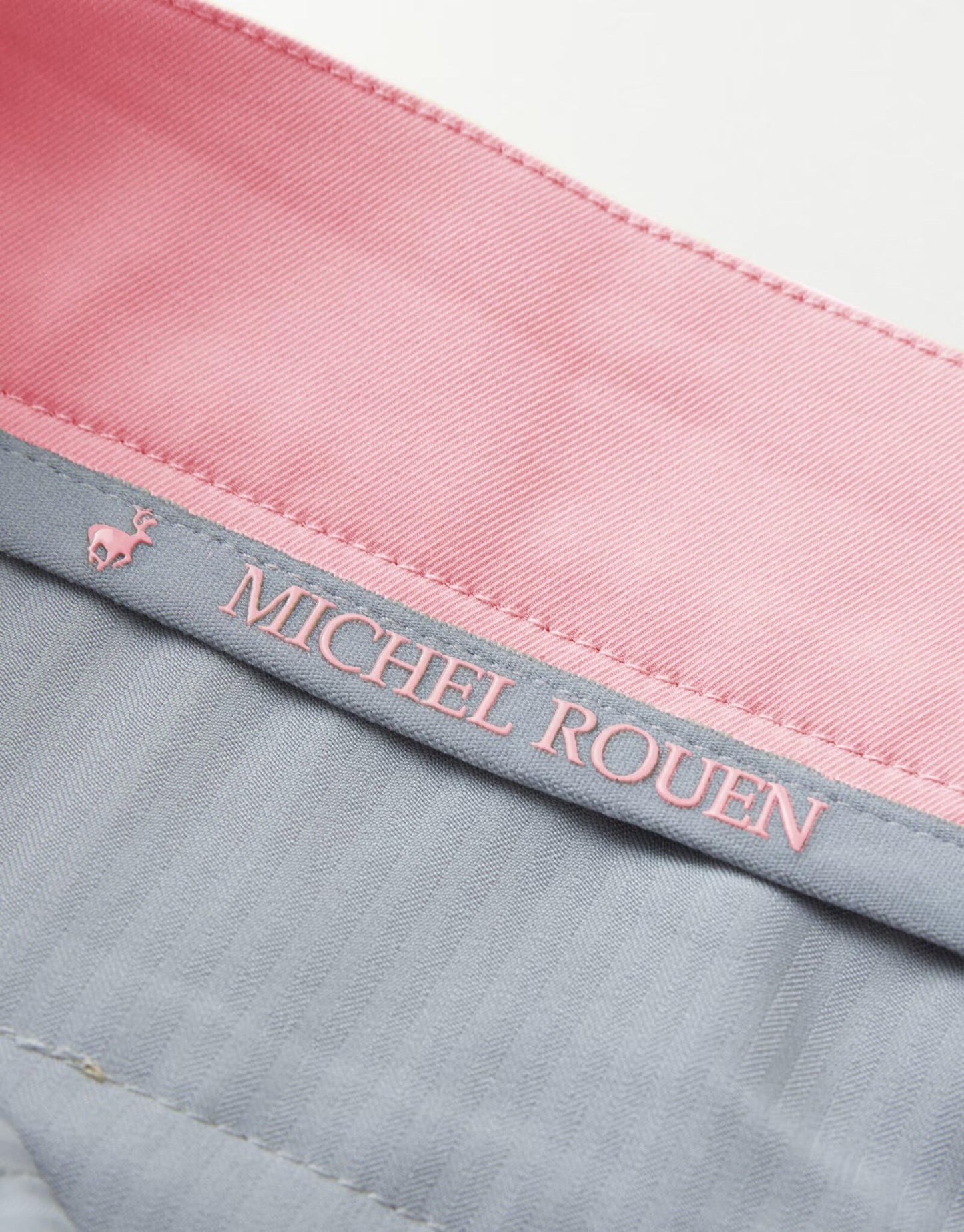 MICHEL ROUEN Golf Shorts Men 7" Inseam Lightweight Quick Dry Fit Stretch Solid Casual Dress Golf Shorts for Men Pink