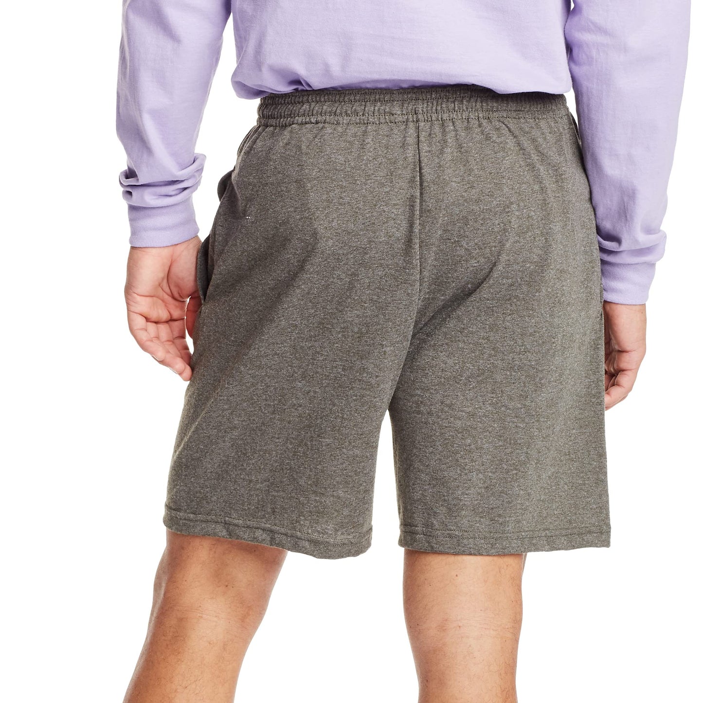 Hanes Mens Jersey Cotton With Pocket Workout-and-training-shorts, Camo Green Heather, XX-Large US