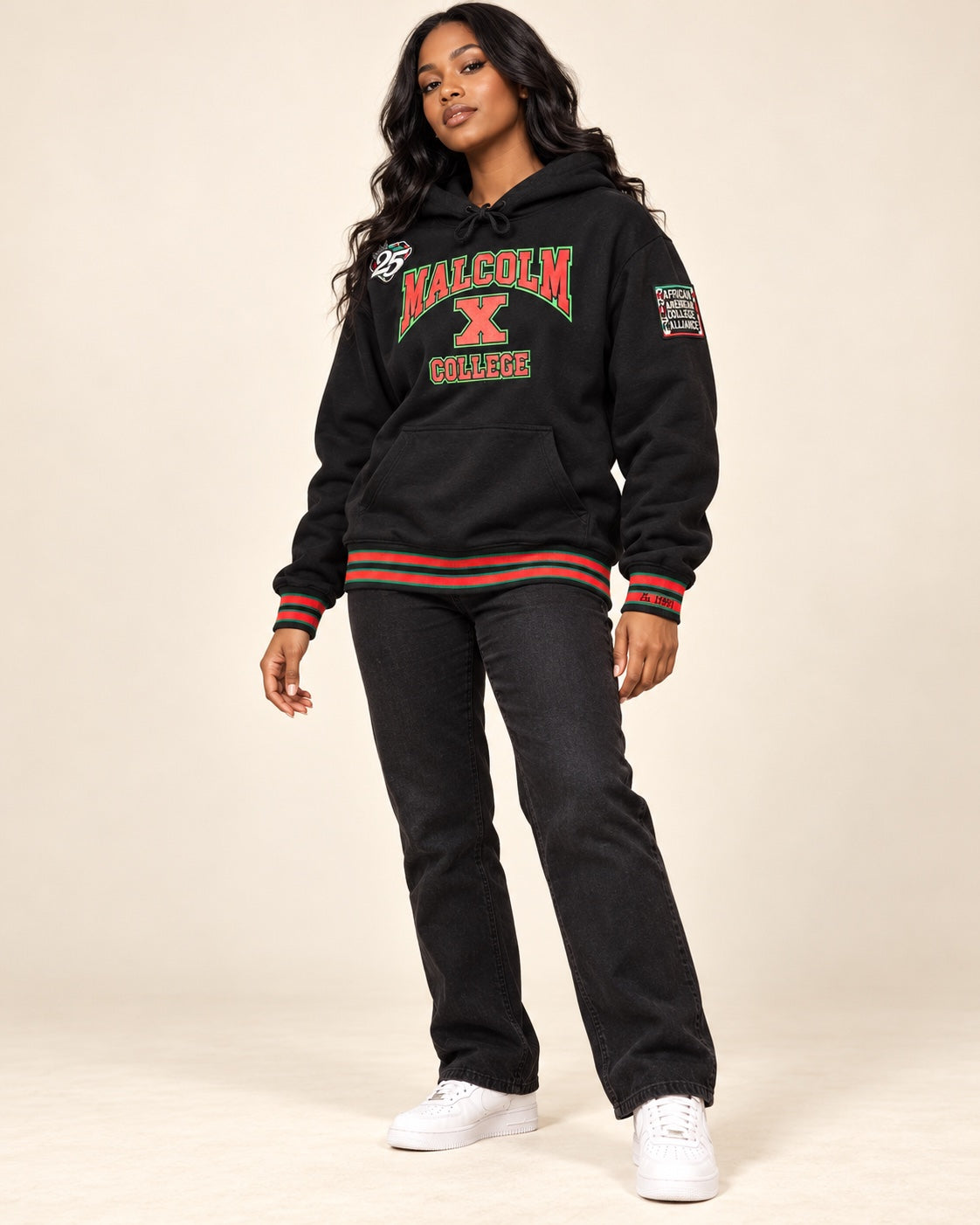 FTP Malcolm X College Classic 91 Hoodie Black