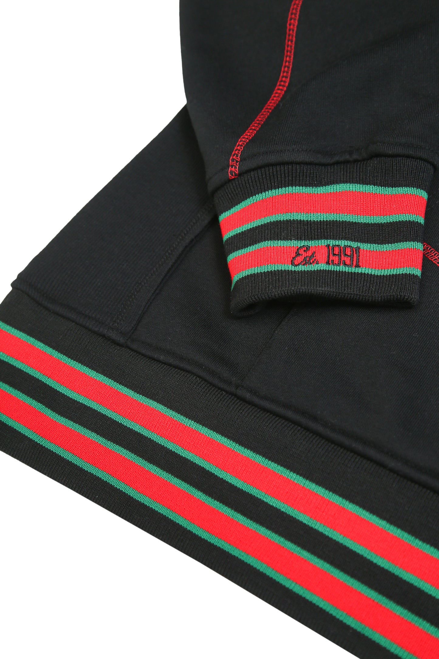 30th Anniversary FTP Malcolm X  Frankenstein Stitched Hoodie Black/Red