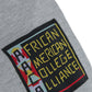 UDC Firebirds 93 Frankenstein Hoodie MDH.Grey / Red / Gold University of the District of Columbia Frankenstein Hoodie detail image