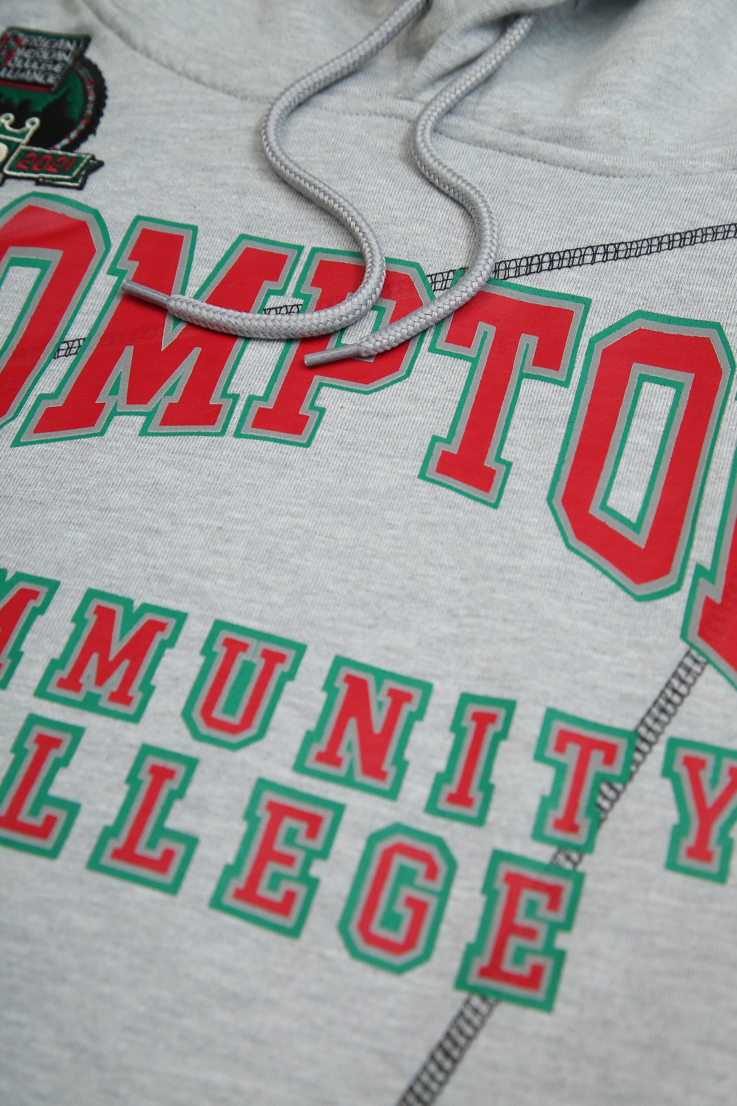 30th Anniversary FTP Compton Community College Frankenstein Stitched Hoodie MDH.Grey / Black