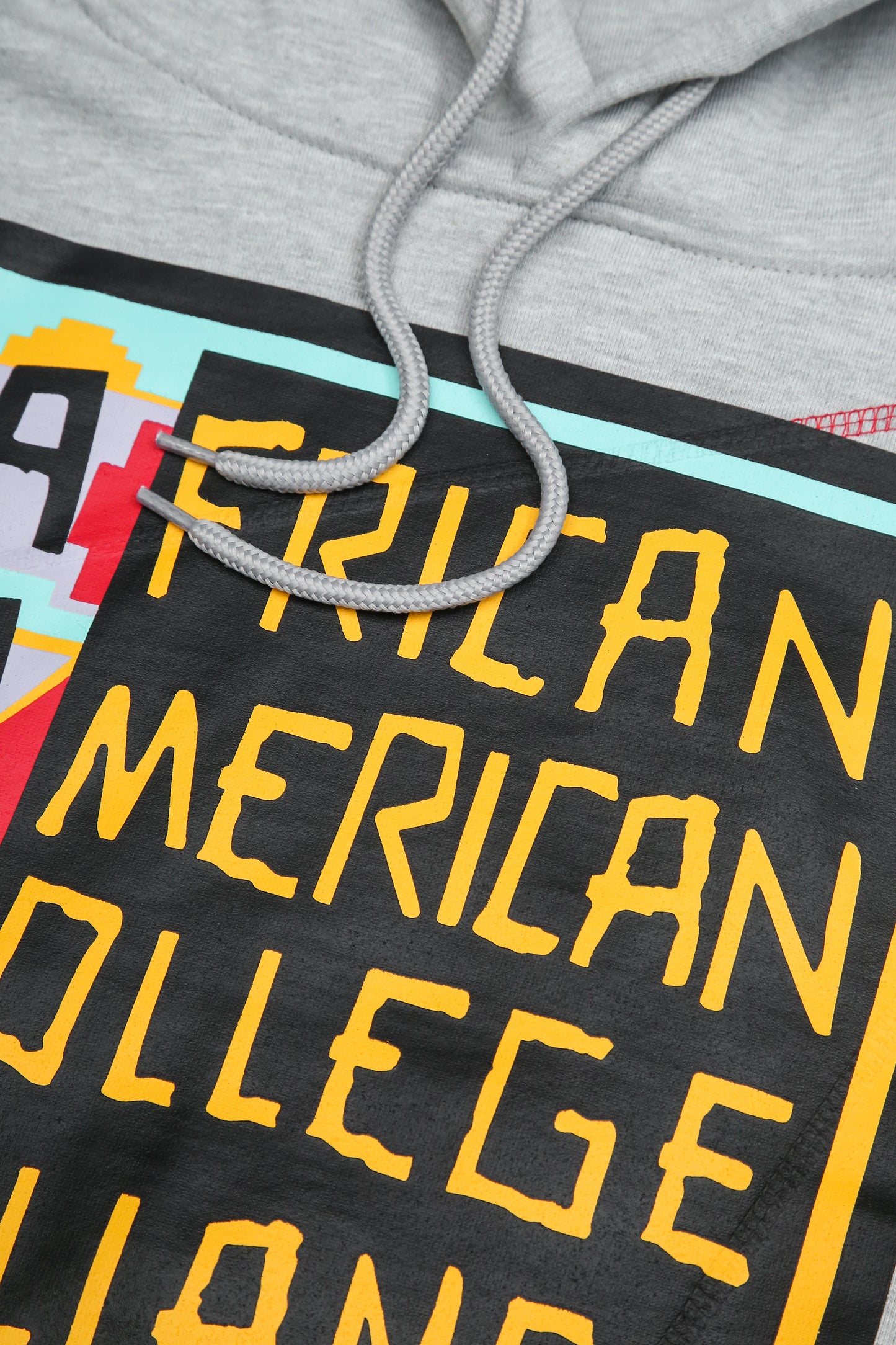 30th Anniversary AACA Frankenstein Stitched Hoodie MDH Grey/Red-African American College Alliance