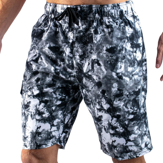 Kanu Surf mens Mirage (Regular & Extended Sizes) fashion swim trunks, Seafoam Black, Medium US