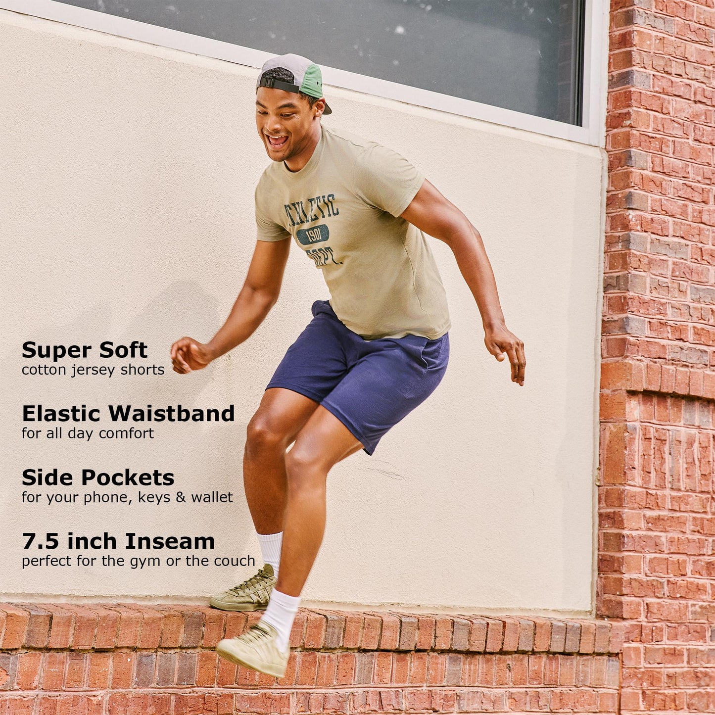 Hanes Mens Jersey Cotton With Pocket Workout-and-training-shorts, Camo Green Heather, XX-Large US