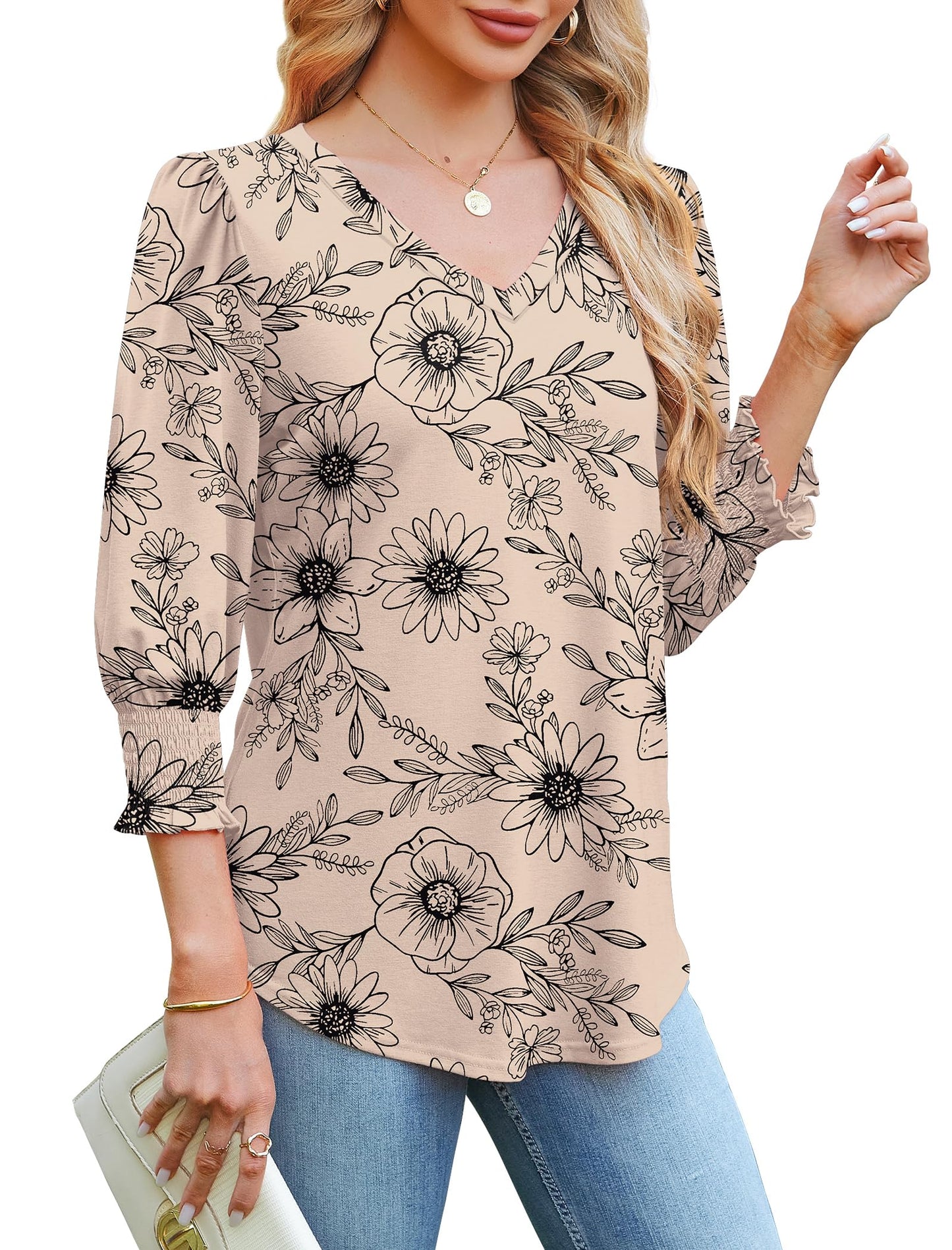 Womens Tops Summer Outfits Spring Summer Tops 2025 Fashion Beach Vacation Clothes Dressy Casual Blouses Lightweight Boho L
