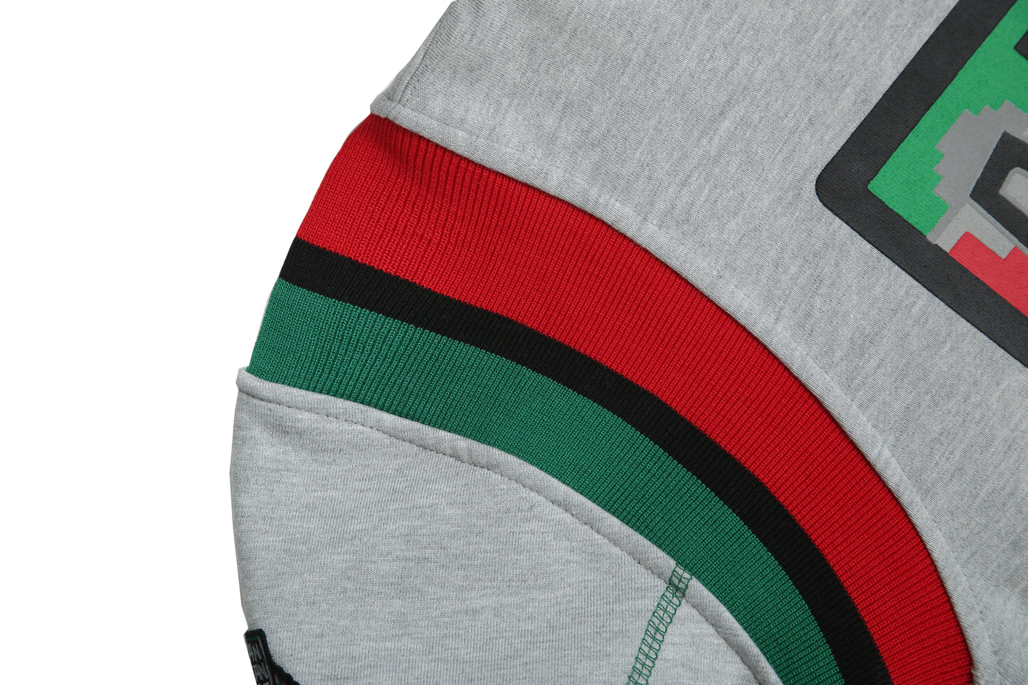 30th Anniversary FTP AACA Frankenstein Stitched Hoodie MDH. Grey / Green