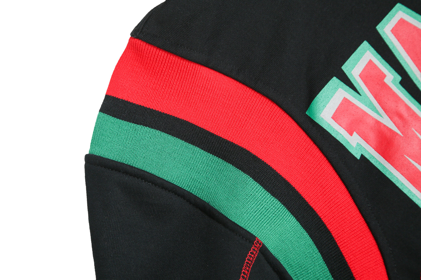 30th Anniversary FTP Malcolm X  Frankenstein Stitched Hoodie Black/Red