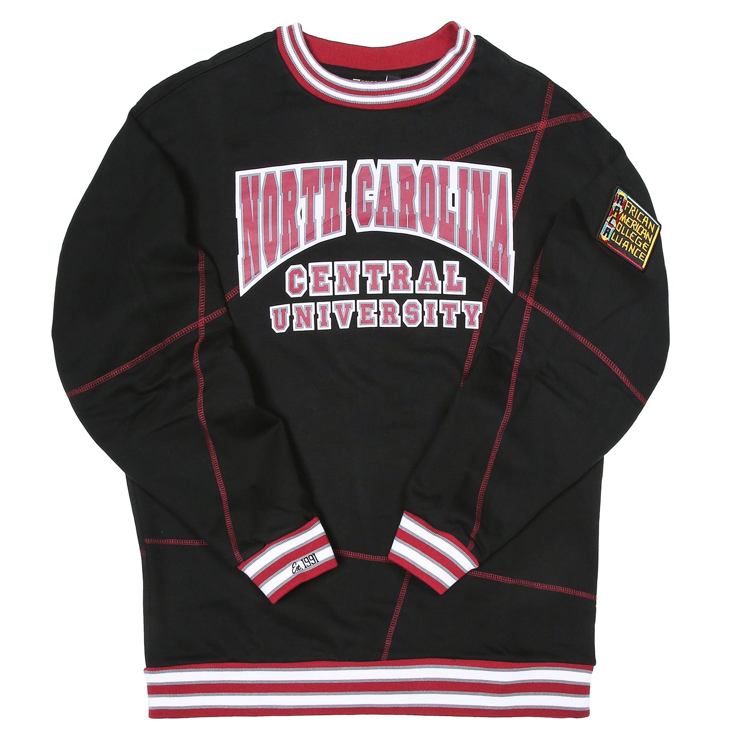 North Carolina Central University Original '92 "Frankenstein" Crewneck Black/Maroon