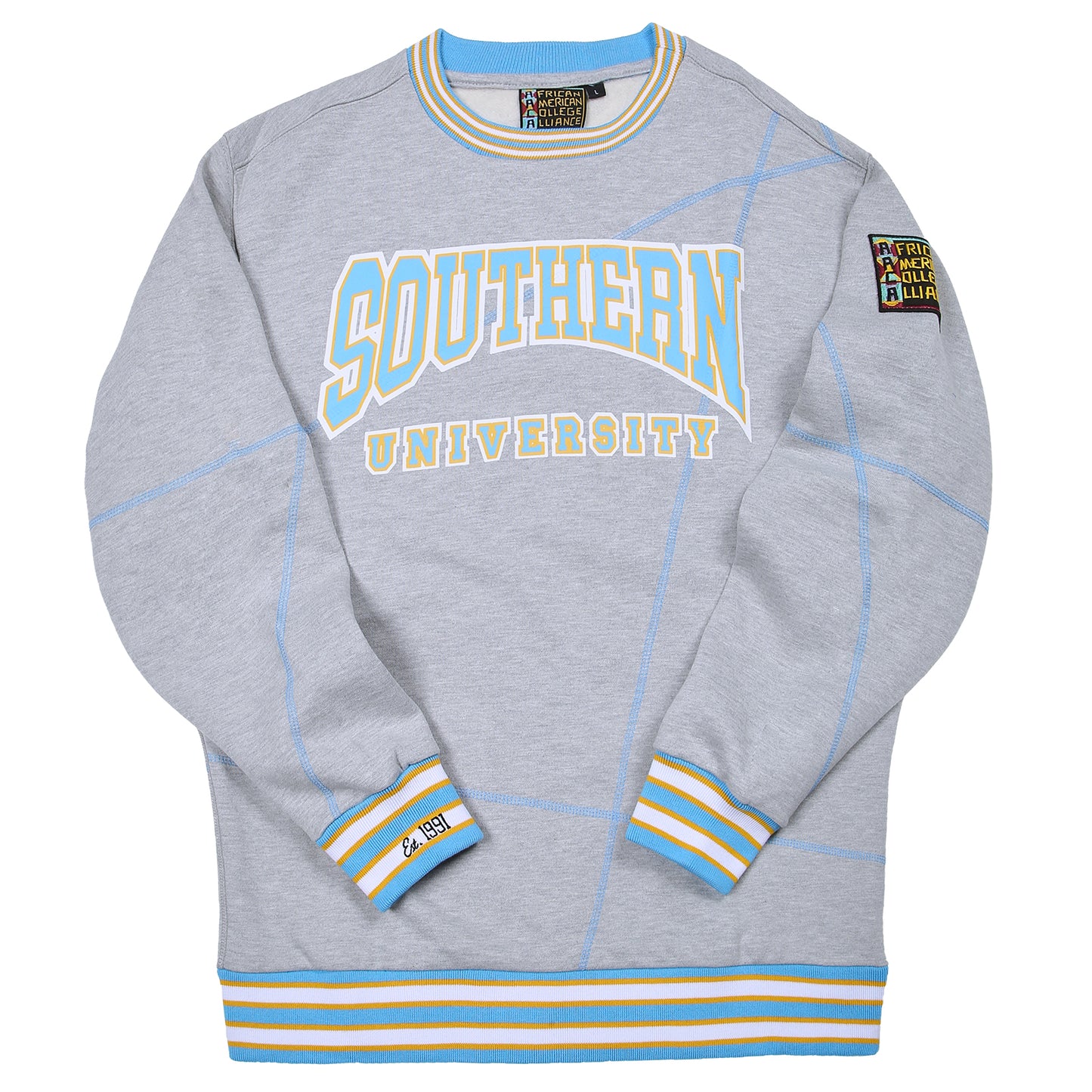 Southern University Original '92 "Frankenstein" Crewneck MDH. GREY/Caolina