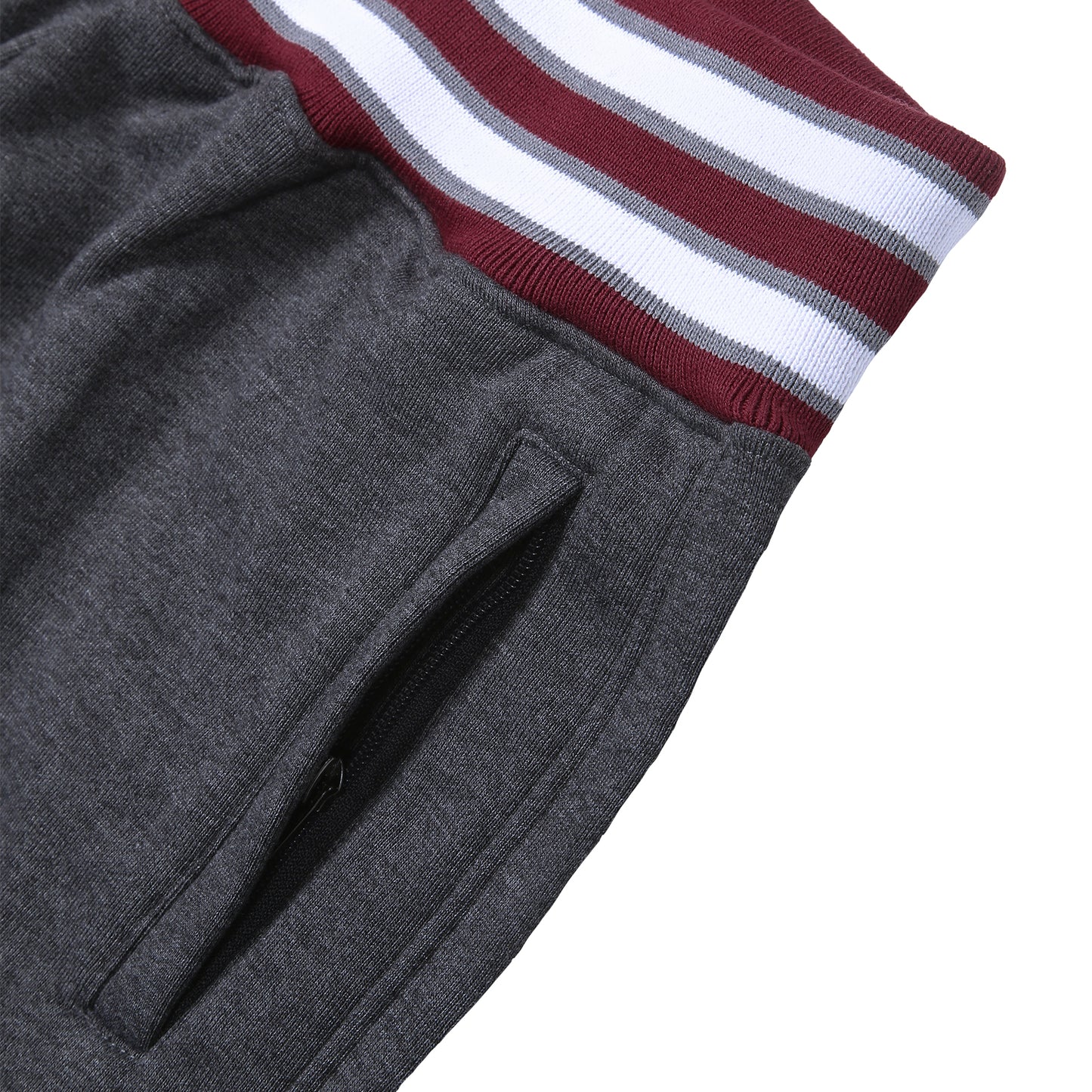 AACA Original '91 Sweatpants Charcoal - Maroon Waistband