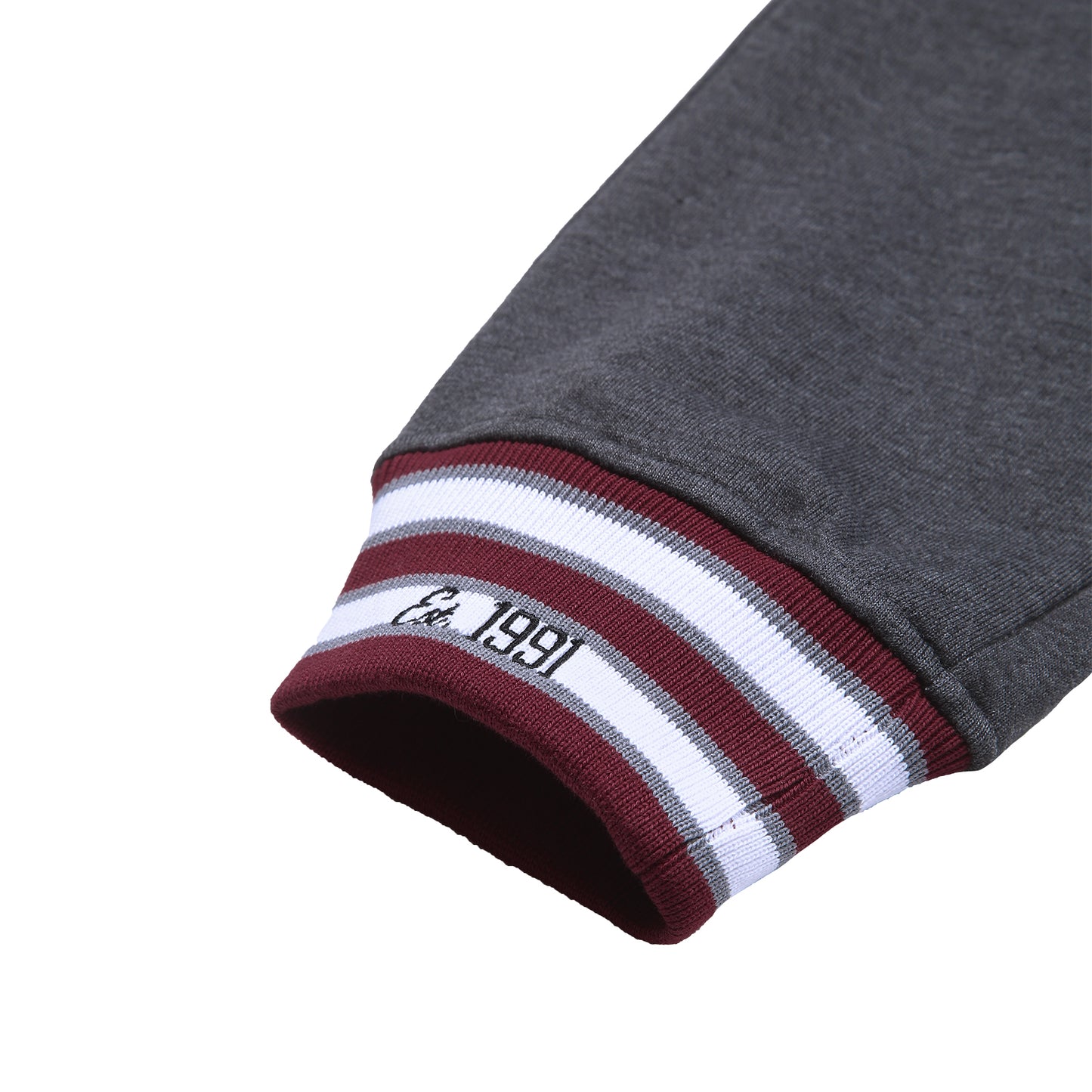 AACA Original '91 Sweatpants Charcoal - Maroon Waistband