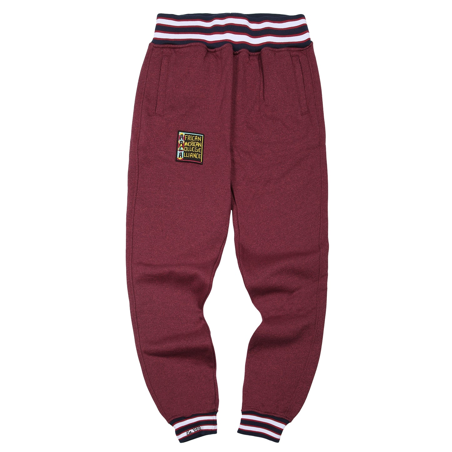 AACA Original '91 Sweatpants Red Heather - Navy Waistband